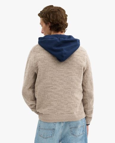  COACH - Áo sweater nam dệt kim cổ tròn tay dài Signature 