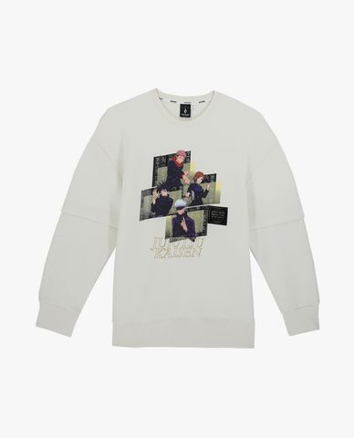  SKECHERS - Áo sweatshirt unisex cổ tròn tay dài Jujutsu Kaisen 