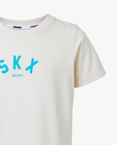  SKECHERS - Áo thun bé trai cổ tròn tay ngắn Comfort Athletic 