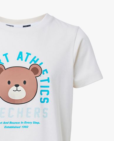  SKECHERS - Áo thun bé trai cổ tròn tay ngắn Comfort Athletic 