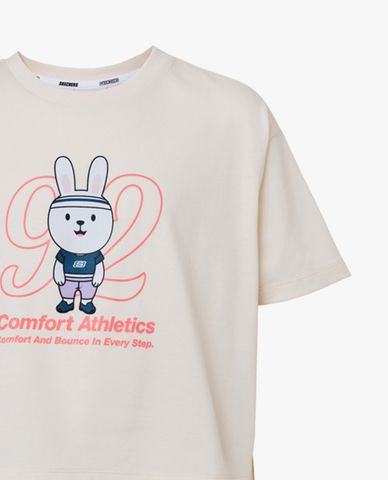  SKECHERS - Áo thun bé gái cổ tròn tay ngắn Comfort Athletic 