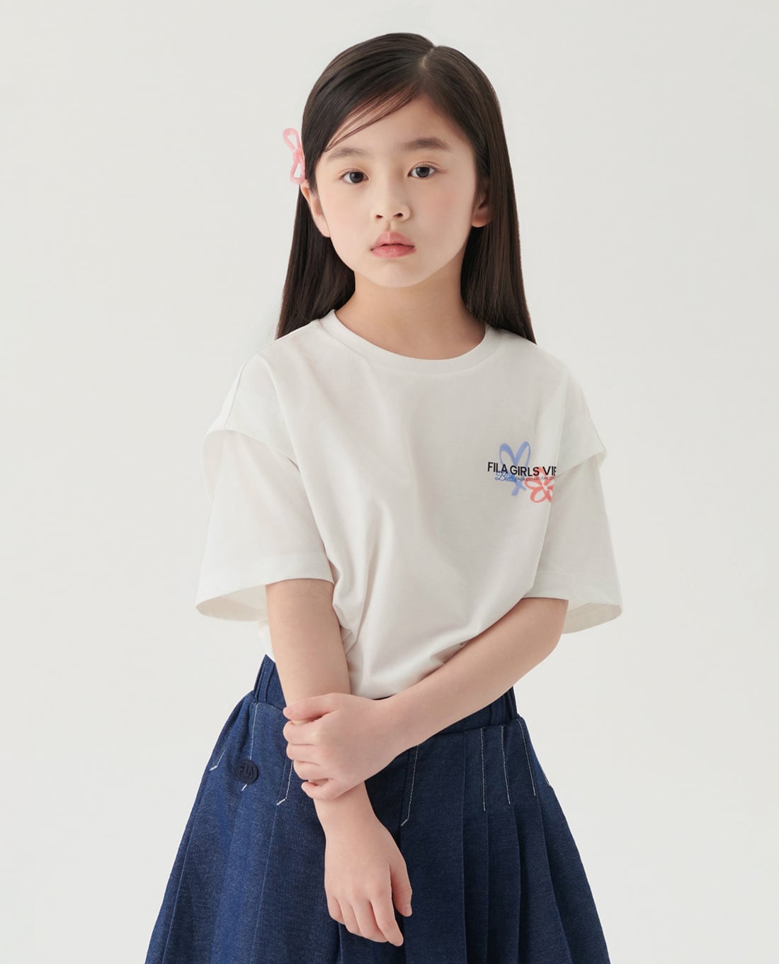 FILA - Áo thun bé gái Girly Big Graphic