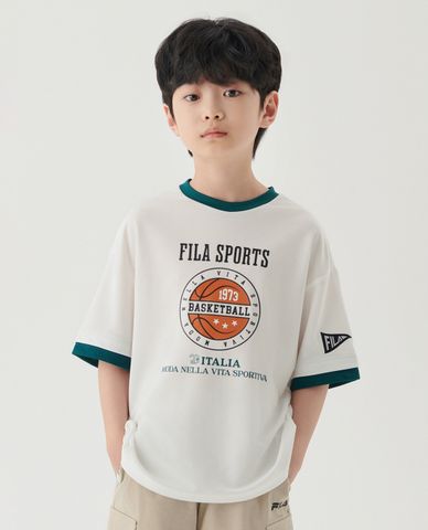  FILA - Áo thun trẻ em Basketball Graphic 