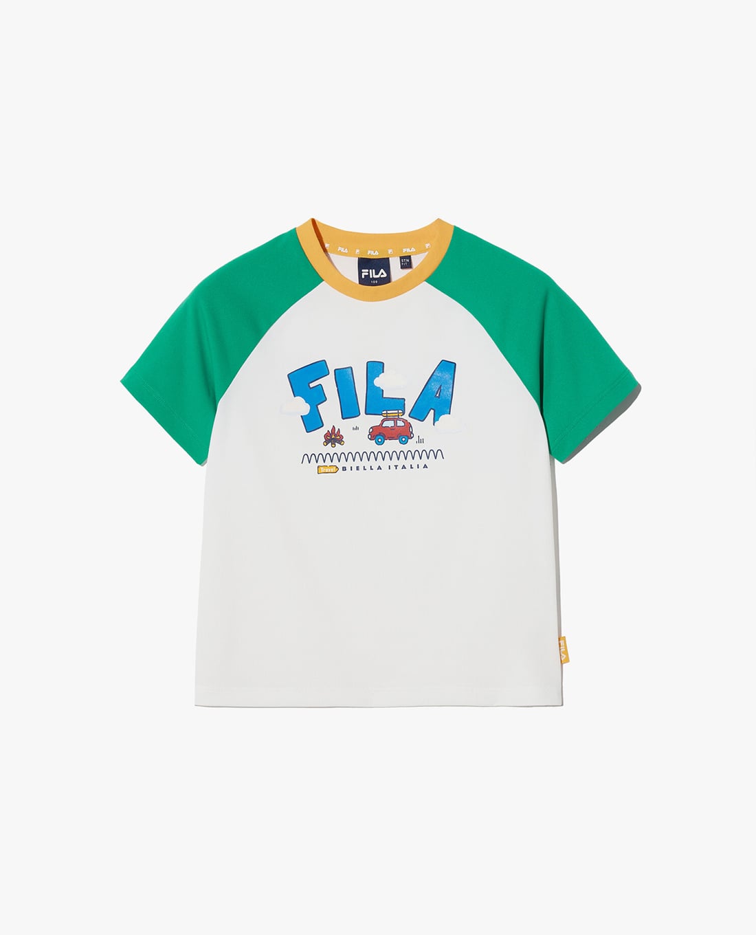 FILA - Áo thun trẻ em Travel Club Color Block