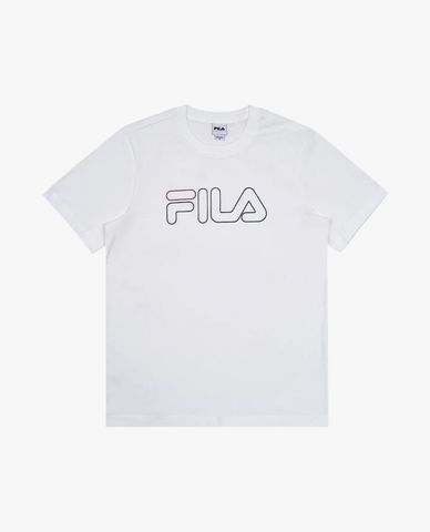  FILA - Áo thun unisex cổ tròn tay ngắn Life Regular Fit 3D 