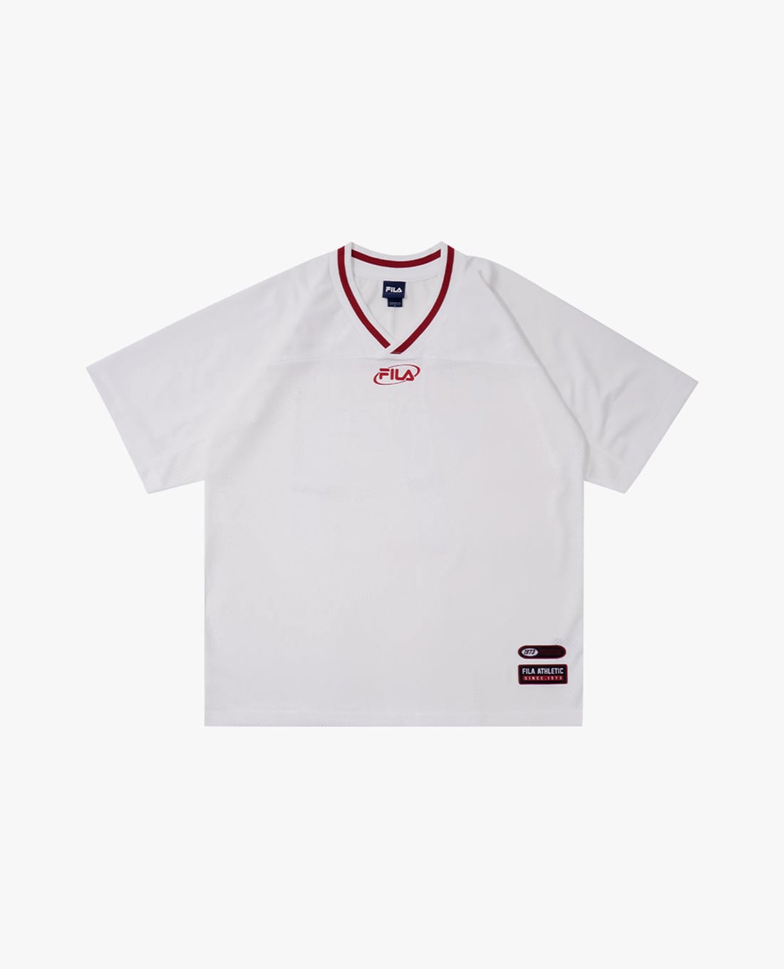 FILA - Áo thun unisex cổ V tay ngắn Heritage