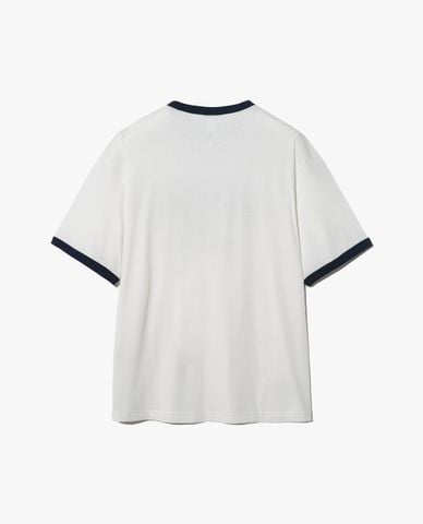  FILA - Áo thun unisex cổ tròn tay ngắn Track & Field Graphic Ringerty 