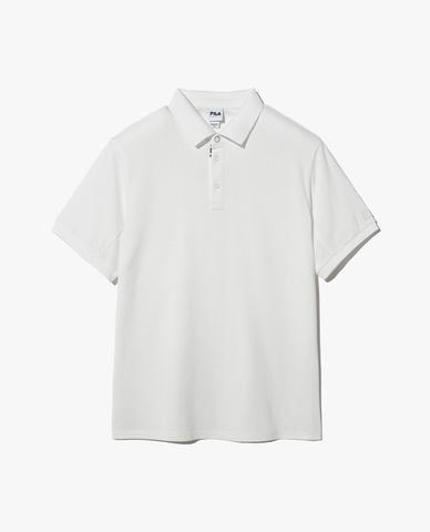  FILA - Áo polo unisex cổ bẻ tay ngắn Basic Cotton Pique 