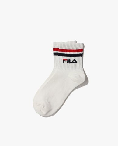  FILA - Vớ cổ cao unisex kẻ sọc hiện đại 