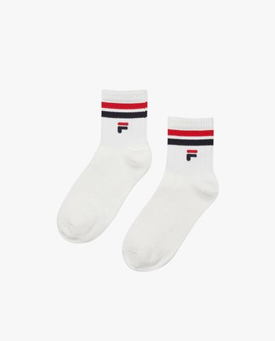  FILA - Vớ cổ cao unisex kẻ sọc hiện đại 
