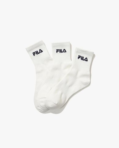  FILA - Vớ unisex cổ cao phối sọc Bundle Ankle 