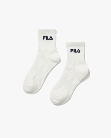 FILA - Vớ unisex cổ cao phối sọc Bundle Ankle 