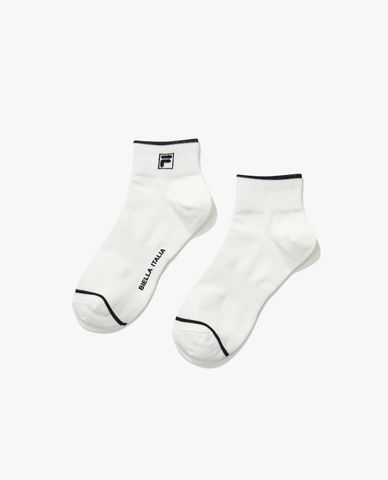  FILA - Vớ cổ thấp unisex thời trang F-Logo Basic Ankle 