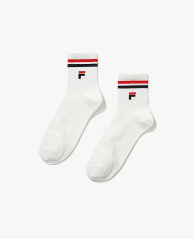  FILA - Vớ cổ cao unisex thời trang Stripe Mid 