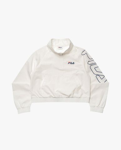  FILA - Áo hoodie nữ tay dài DNA Half Zip 
