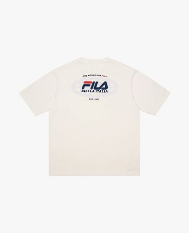  FILA - Áo thun unisex cổ tròn tay ngắn Dna Comfort 