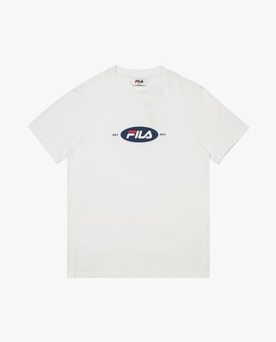  FILA - Áo thun unisex cổ tròn tay ngắn Dna Regular 