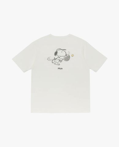  FILA - Áo thun unisex cổ tròn tay ngắn Peanut Loose Fit Graphic 