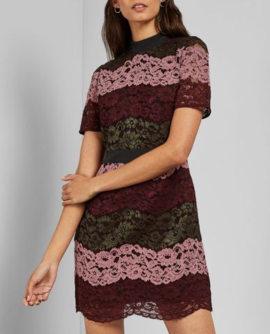  TED BAKER - Đầm mini cắt laser Jaseyy 