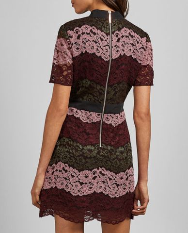  TED BAKER - Đầm mini cắt laser Jaseyy 