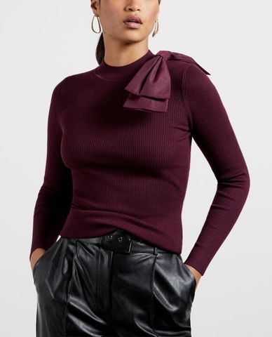  TED BAKER - Áo len nữ chi tiết nơ Ambher 