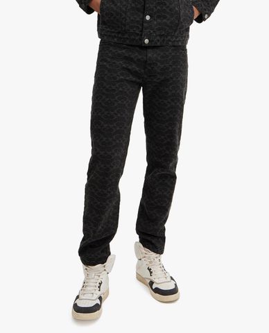  COACH - Quần jeans nam ống đứng Signature 