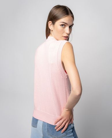  PINKO -  Áo ghile nữ phối nút Barolo Gilet 