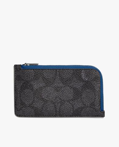  COACH - Ví nam cầm tay chữ nhật LZip Colorblock 