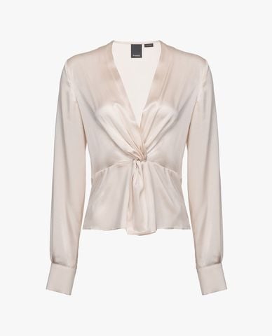  PINKO - Áo kiểu nữ cổ V tay dài Baradero 