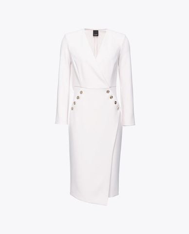  PINKO - Đầm bút chì midi cổ V tay dài Misiones 