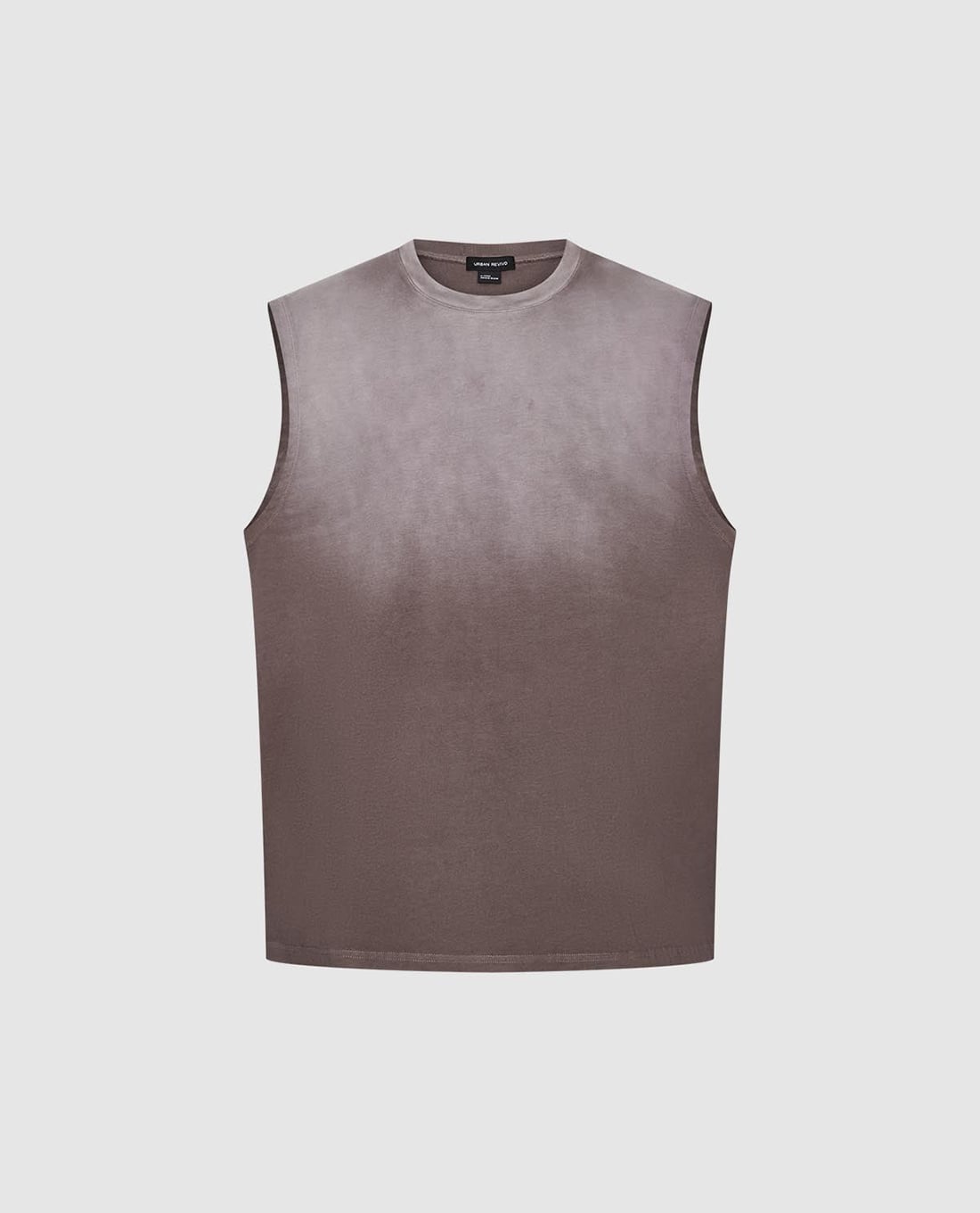 URBAN REVIVO - Áo ba lỗ nam cổ tròn hiện đại