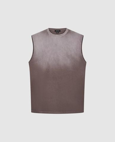  URBAN REVIVO - Áo ba lỗ nam cổ tròn hiện đại 