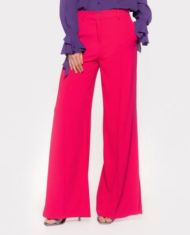  PINKO - Quần nữ ống rộng lưng cao Pureza 