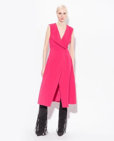  PINKO - Đầm sát nách midi cổ V Anonimo 