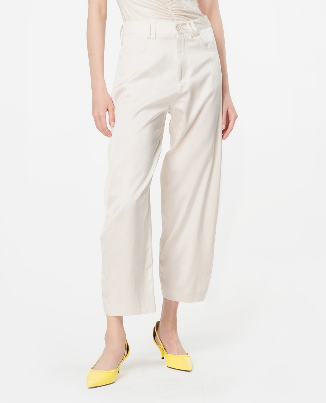 PINKO - Quần nữ ống đứng phom suông Pollock Hose