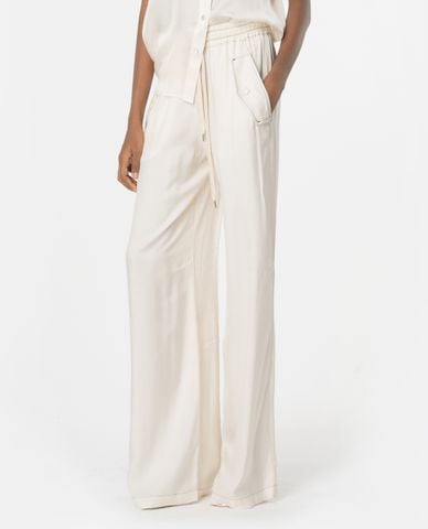  PINKO - Quần ống rộng lưng thun dây rút Perdono 