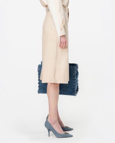  PINKO - Quần lửng ống rộng phối túi Oliver 