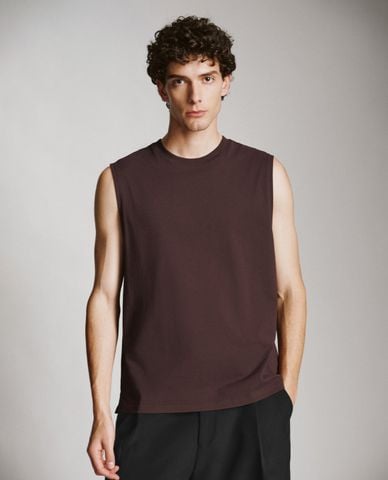  URBAN REVIVO - Áo ba lỗ nam cổ tròn trẻ trung 