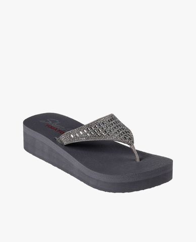  SKECHERS - Dép nữ quai kẹp đính đá Vinyasa 