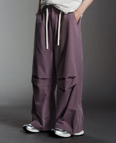  URBAN REVIVO - Quần nam ống rộng lưng thun thời thượng 