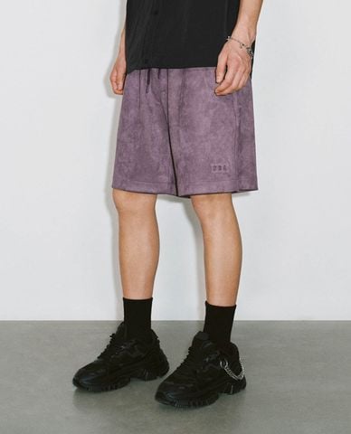  URBAN REVIVO - Quần short nam ngang gối lưng thun 