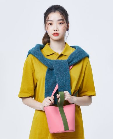  Marhen.J - Túi xách tay nữ hình thang Amber Macaron 