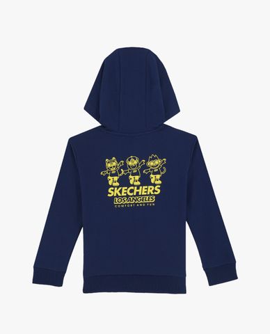  SKECHERS - Áo hoodie bé trai tay dài in họa tiết dễ thương 