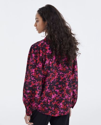  THE KOOPLES - Áo sơ mi nữ phom suông họa tiết nổi bật 