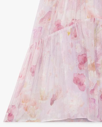  THE KOOPLES - Đầm midi phom suông tay lở Floral Printed 