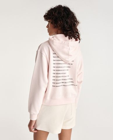  THE KOOPLES - Áo hoodie nữ phom suông Screen Print What Is 