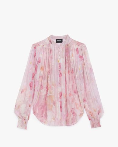  THE KOOPLES - Áo kiểu nữ tay dài cổ cao thời trang 