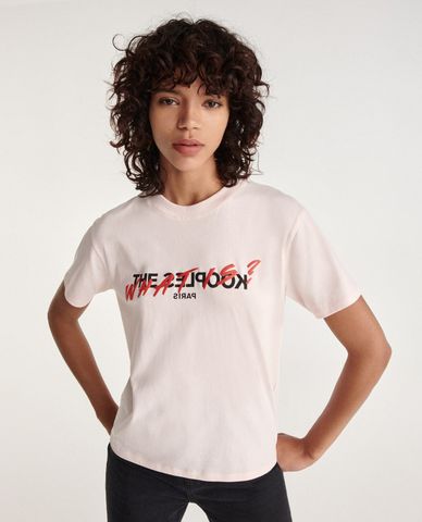  THE KOOPLES - Áo thun nữ cổ tròn tay ngắn What Is 