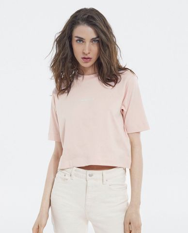  THE KOOPLES - Áo thun nữ phom lửng ngắn tay thời trang 