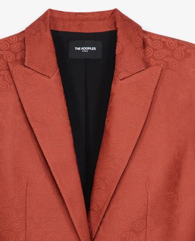  THE KOOPLES - Áo vest nữ thanh lịch Pink Jacquard Satin 